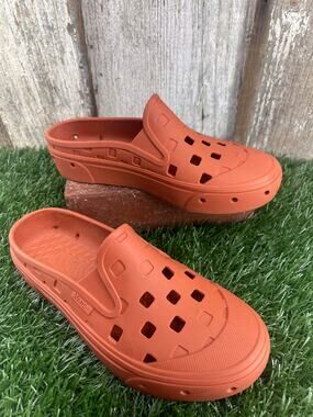 Vans Slip-On Mule TRK Shoes Burnt Ochre Junior Youth 4
